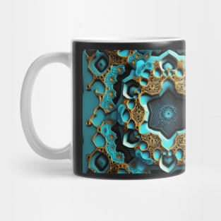 Artistic Golden Design Pattern Mug